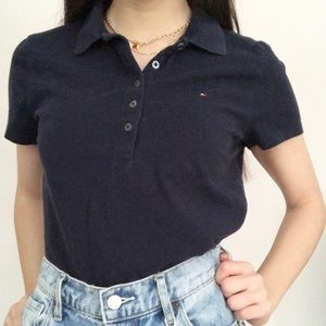 TOMMY HILFIGER POLO CROP TOP